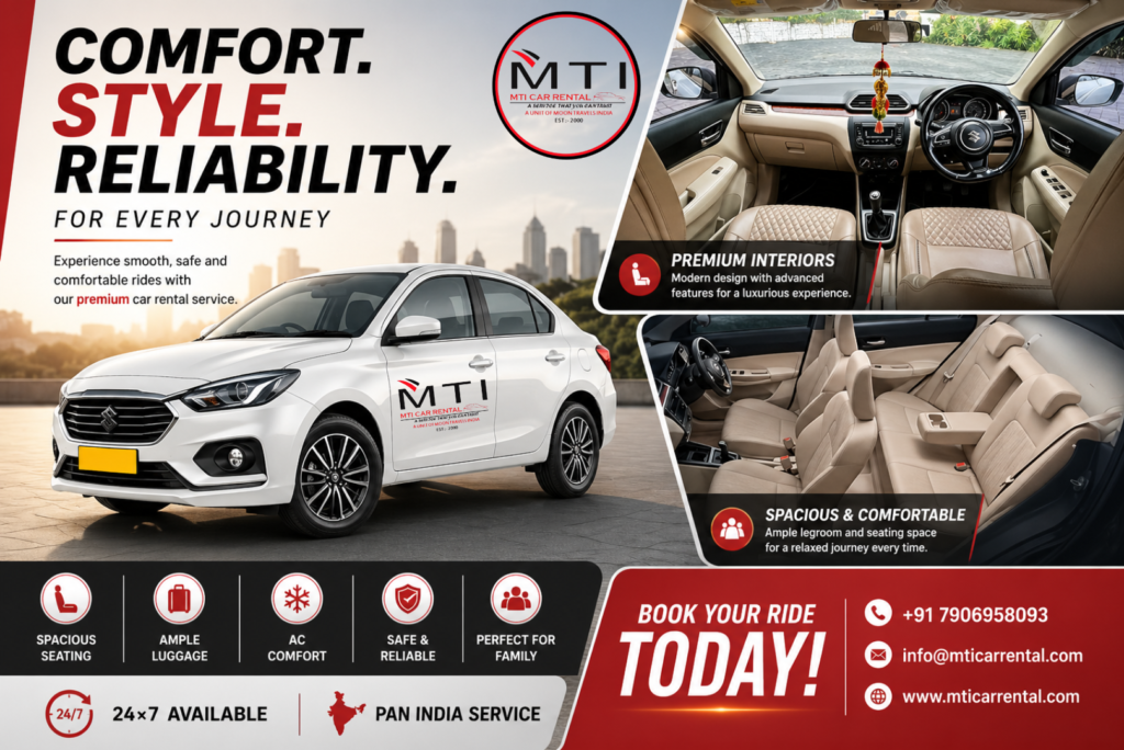 Hire Dzire- Book Dzire - MTI Car Rental