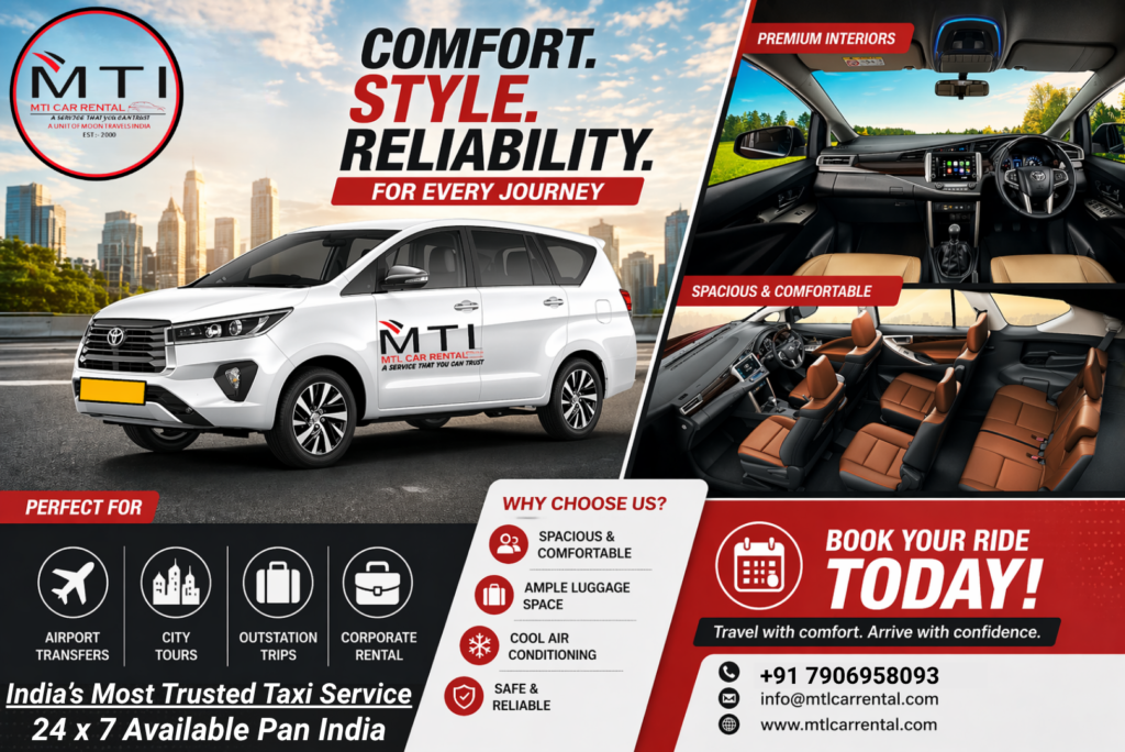 Hire Innova Crysta - Book Innova Crysta - MTI Car Rental
