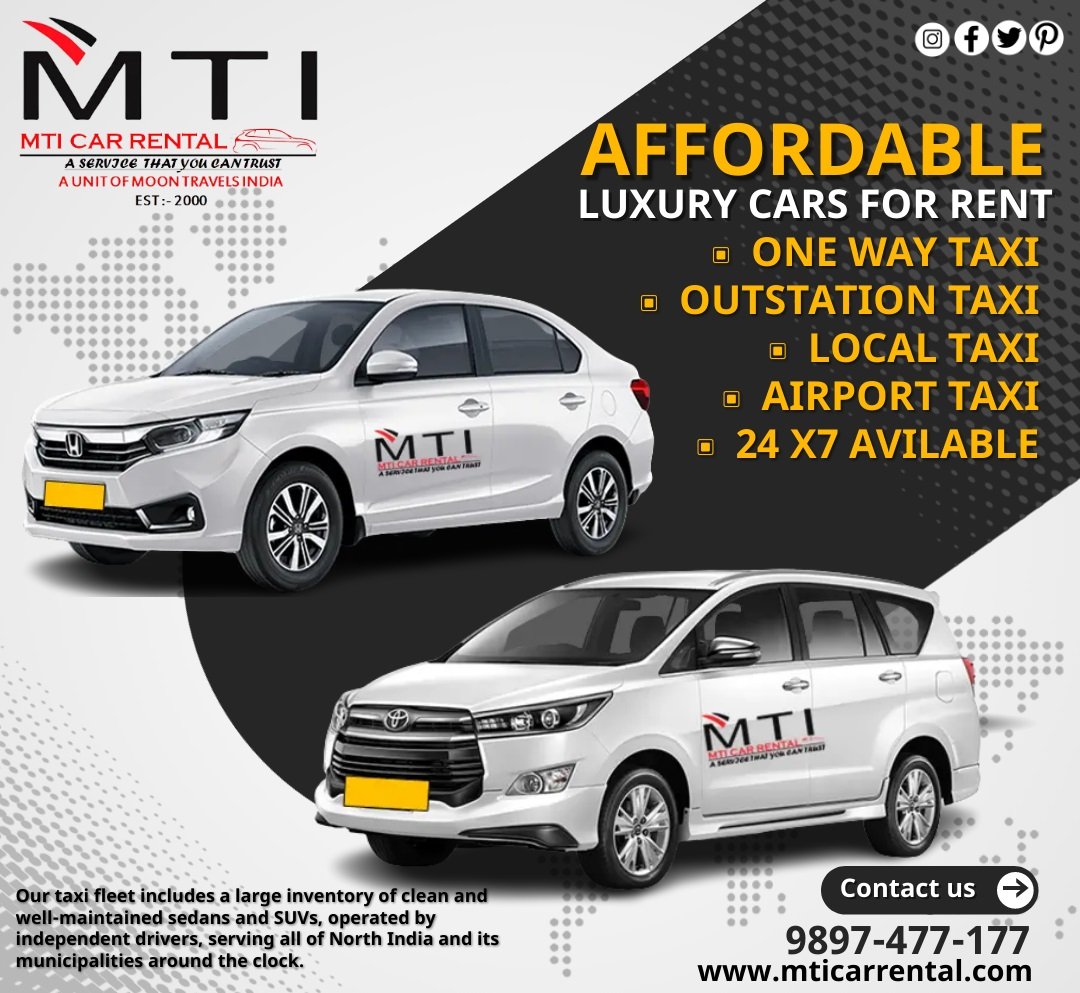 MTI CAR RENTAL - MOON TRAVELS INDIA - BEST TAXI SERVICE