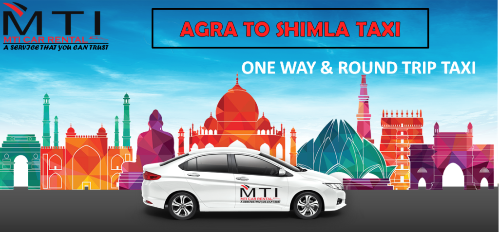 agra to shimla taxi