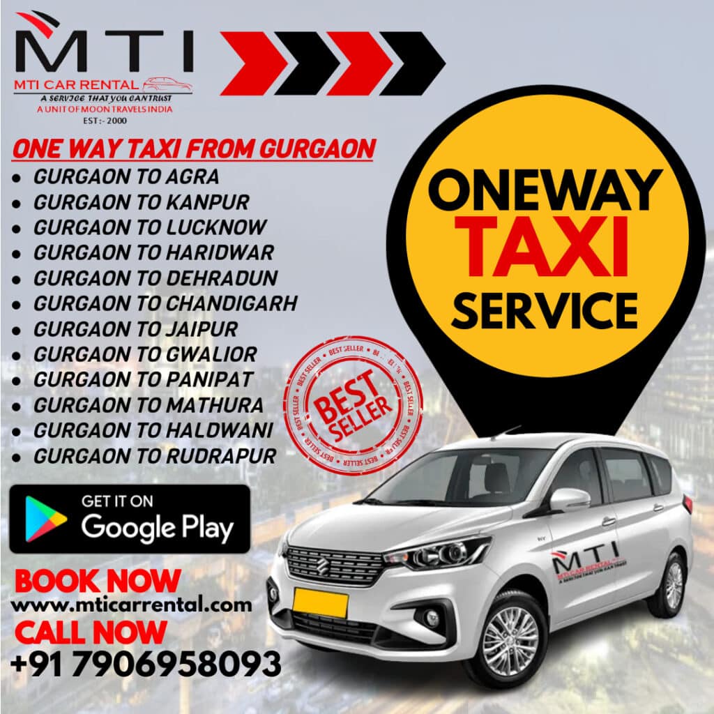 One-Way Taxi Service Gurgaon - MTI Car Rental