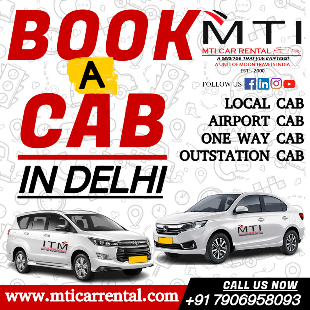 Book a Cab in Delhi - MTI Car Rental