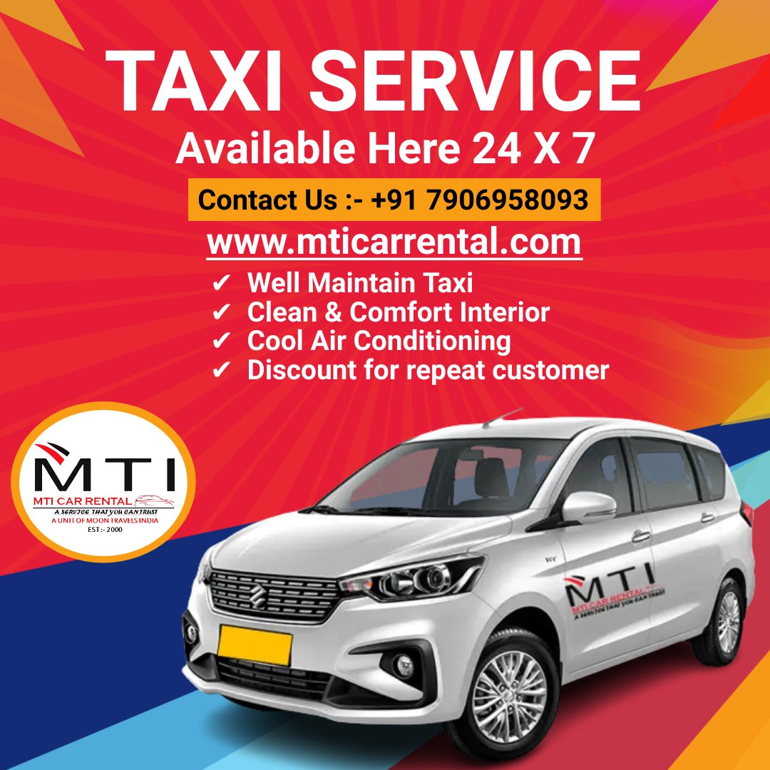 24/7 Taxi Service - MTI Car Rental - Best Taxi Service