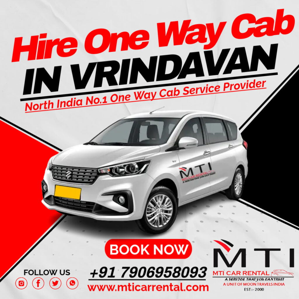 Hire One-Way Cab in Vrindavan - Convenient and Affordable Travel