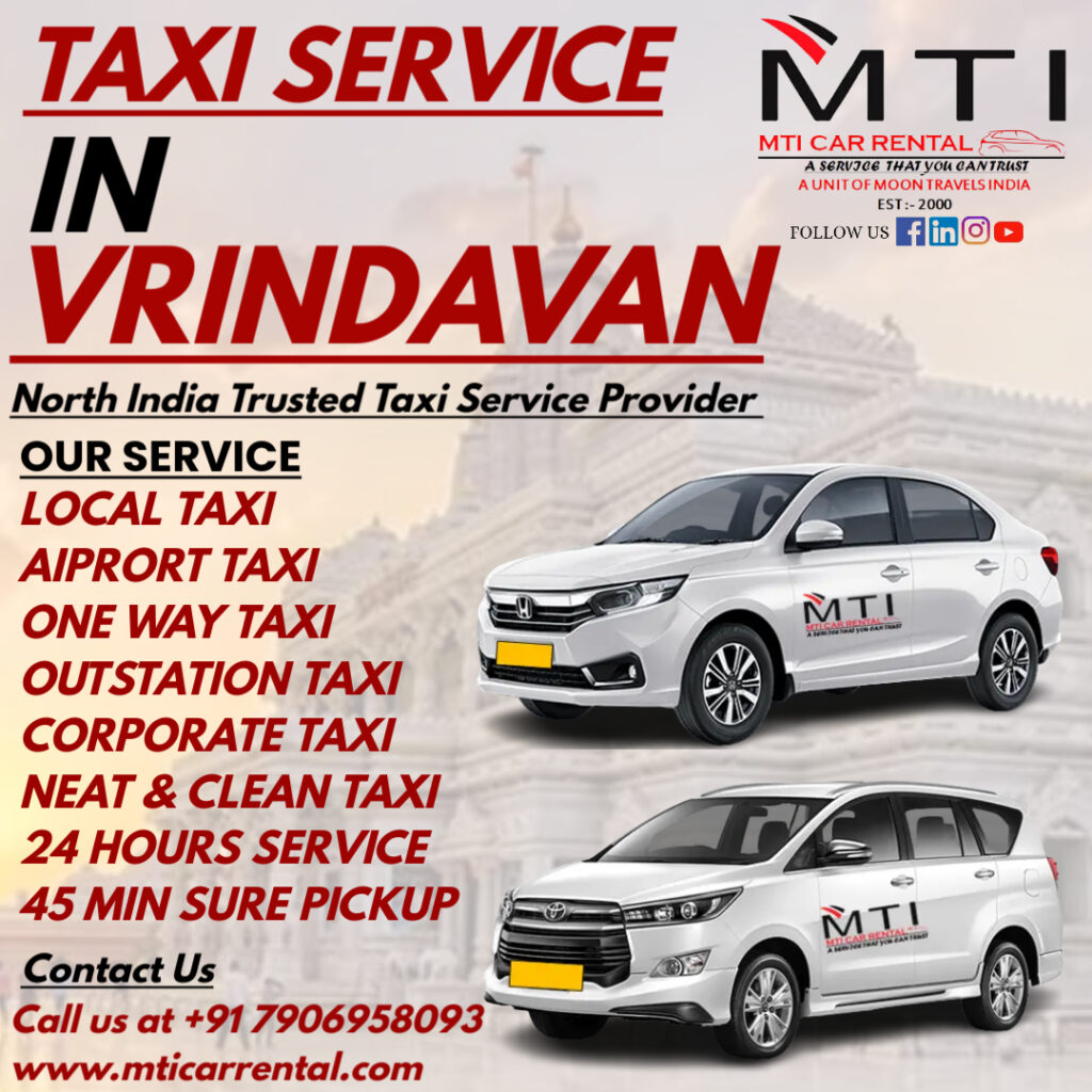 Taxi Service in Vrindavan - MTI Car Rental