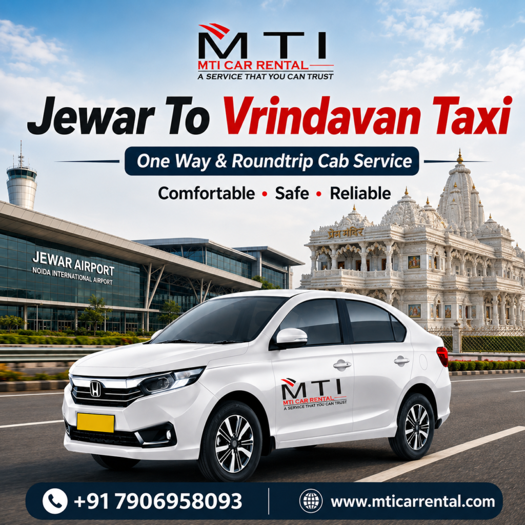 Jewar To Vrindavan Taxi - MTI Car Rental