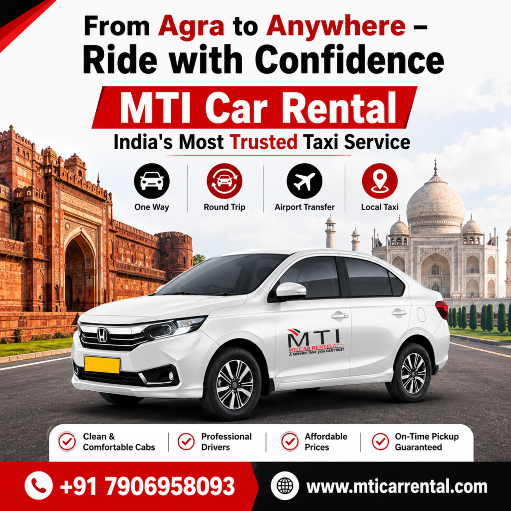 Taxi Service in Agra | One Way Cab & Airport Taxi | MTI Car